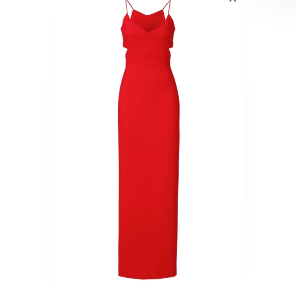 Badgley Mischka Odessa Red Gown EUC - Picture 3 of 7